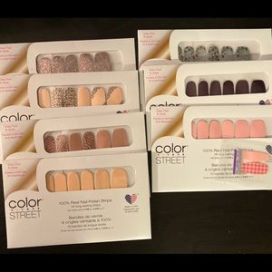Color Street nail polish stickers. Selling All 7 colors including Christmas